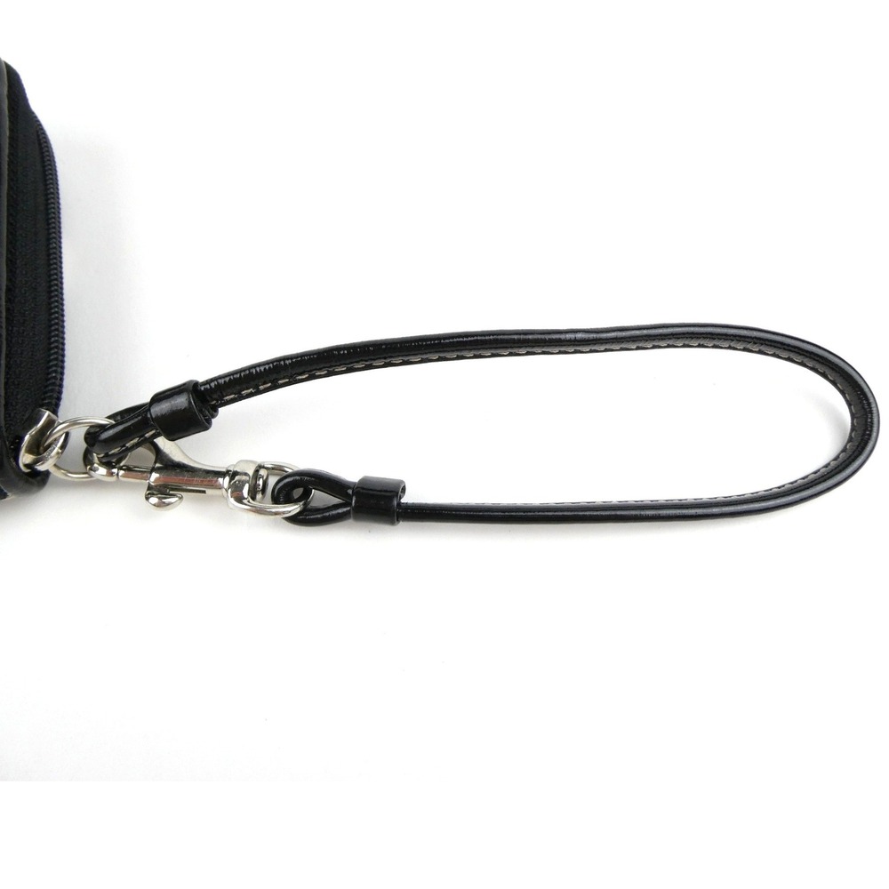 Coach Signature Black White Zip Around Wristlet - Picture 11 of 12